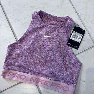 NWT! Nike Pro Women's Multicolor Crop Top Size XS